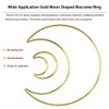 4 Pack Moon Shaped Dream Catcher 10 inches Metal Rings