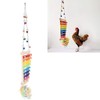 Chicken Wooden Xylophone with Bell Xylophone Toy, Coop Accessories for