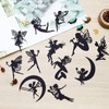 ECSiNG 40PCS Fairy Cutouts Silhouette Embellishments Jar Decals Decorative Paper