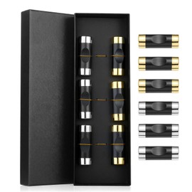 Set of 6 fibreglass chopsticks rests, black/gold/silver with gift box, chopsticks holder, black chopstick holder, chopstick holder for chopsticks, chopsticks shelves