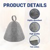 Sauna Hat, 2 Pcs Infrared Sauna Caps, Wool Sauna Hats