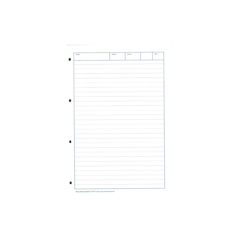 Kieserblock 17C "Waterfall" Pad of Paper 50 Pages / Lined