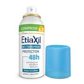 ETIAXIL Antiperspirant - Moderate Sweating - Armpits - Compressed - Sensitive Skin - 100ml - Pack of 2
