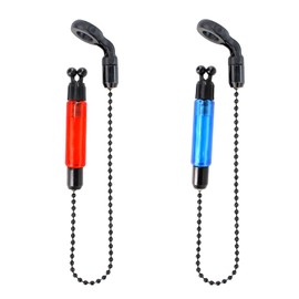 EujRcf 2 Pcs Fishing Bobbins, Bite Indicators for Carp Fishing, Bobbins Carp Fishing, Chain Fishing Bobbers Practical, Bite Alarms, Fishing Carp Accessories (Red Blue)