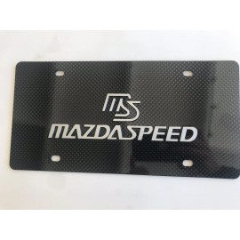 CR Performance MS Mazda Speed Carbon Fiber License Plate Out Line