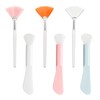 YUYUDEHM 3 PCS Facial Fan Mask Brushes, 3 PCS Silicone