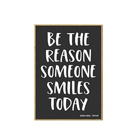 Honey Dew Gifts, Be The Reason Someone Smiles Today, 2.5 inch by 3.5 inch, Made in USA, Locker Decorations, Refrigerator Magnets, Sayings Magnets, Inspiring Fridge Magnets, 754159