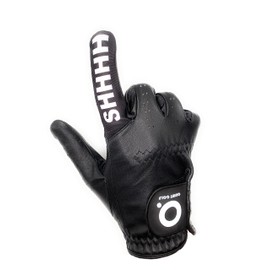 Quiet Golf SHHHH™ Men's Golf Glove Black - Gift For Him - Quiet Golf - Cabretta Leather - Quiet Golf - Quiet Golf Glove - Men's Golf Glove - SHHHH - Quiet Golf - Black Golf Glove - Breathable Golf Glove - Natural Fit - Gift for men - Golf Accessory - Gif