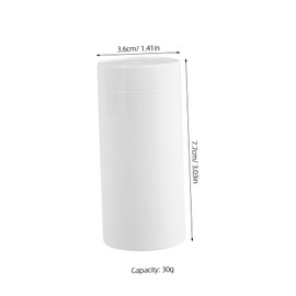 FOMIYES 3pcs Refillable Deodorants Stick Tubes for DIY Projects Twist-up Bottom-Fill Containers Ideal for Travel Size Deodorants and Solid Lotions