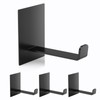 Everlling Adhesive Hooks Long 4 Pack, Large Sticky Hanger Wall