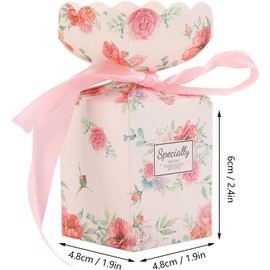 Cajas de de Boda Cajas de de Dulces Caja de Pequeña Caja de Papel Papel Poliéster Estilo Retro Fiesta Cumpleaños Estilo Antiguo Estilo Clásico 50 Set Mini