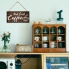 But First Coffee Sign - Wooden Coffee Bar Art, 6