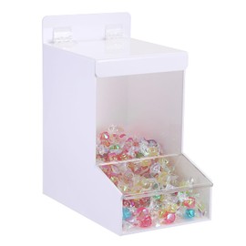 Kokone Candy Dispenser Countertop with Lids,Acrylic Container for Laundry Pods Dishwasher Pods Plastic Bags,Wall Mounted Candy Dispenser,Acrylic Dispenser for Desk Pantry Kitchen Laundry Room,White