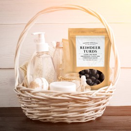 Reindeer Turds Dark Chocolate Almonds - Kepperton Gourmet Chocolate Candy Gifts - Funny Holiday Candy Gifts for Teens, Christmas Stocking Stuffers