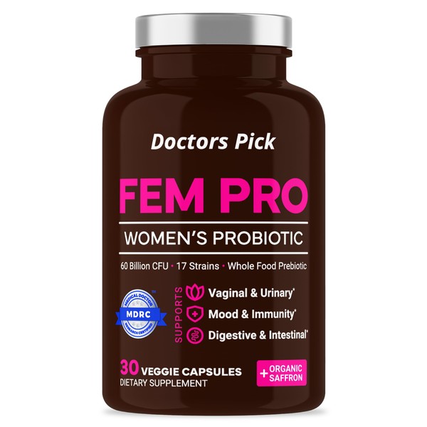 Doctors Pick Fem Pro Probiotics for Women. 17 Clinically Effective
