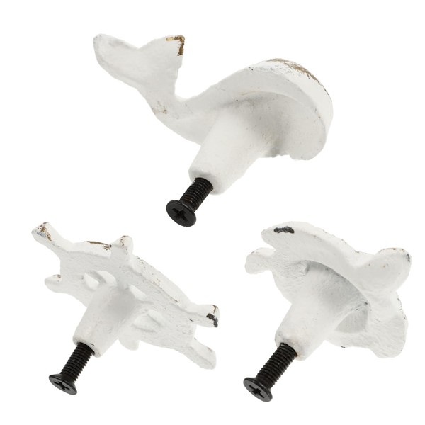 Mipcase 1set Creative Sea Themed Drawer Handles of Whale Turtle