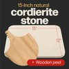 HANS GRILL PIZZA STONE | Rectangular Pizza Stone For Oven