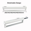 MAFAGE Extendable Clothes Rail, Aluminium Alloy Robust Adjustable Clothes Rail