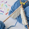 40pcs Knitting Needle Stoppers,Knitting Needle Hugger,Stitch Stopper,Needles Minder Knitting Tools