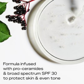 SheaMoisture Melanin Care Broad Spectrum SPF 30 Sunscreen Face Lotion Nourished & Radiant for Protection Against UV Rays & Even Tone, with Pro-Ceramides +Elderberry Complex, 3 oz