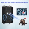 SROCHN Marten deterrent with ultrasound and LED flash light, 3-in-1