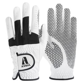 AXKAL Golf Glove Men Ultra-Grip 1 Pack, Premium All-Weather Breathable Golf Glove for Left Right Hand, Elegant Non-Slip Design for Enhanced Control Available in S M ML L XL (L, Left)