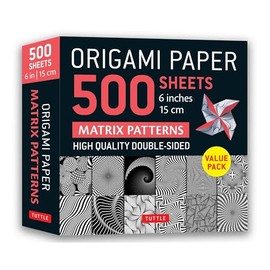Origami Paper 500 sheets Matrix Patterns 6" (15 cm): Tuttle Origami Paper: Double-Sided Origami Sheets Printed with 12 Different Designs (Instructions for 5 Projects Included)