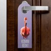 Bleib draußen Komm rein - Flamingo Door Hanger Funny Door