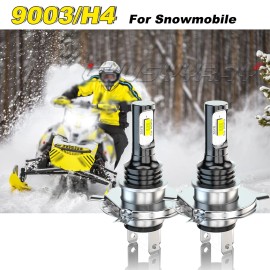 CHUSYYRAY 2x H4 Snowmobile LED Headlight Kit For Polaris RMK 500 600 700 800 900 6000K