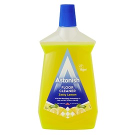 Astonish Zesty Lemon Floor Cleaner With Built In Dirt Repelling Technology To Prevent Stains & Protects Floors From Mud & Pet Stains - Concentrated Mop Solution For Tiles & Sealed Wood 1 Liter Bottle