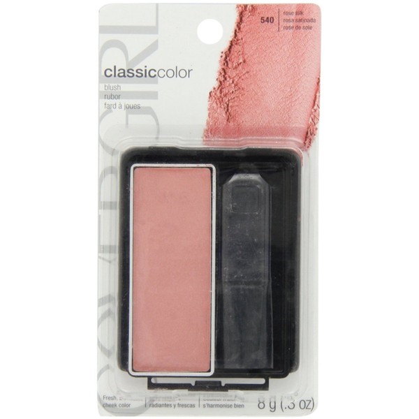 CoverGirl Classic Color Blush, Rose Silk [540], 0.3 oz (Pack of 5)