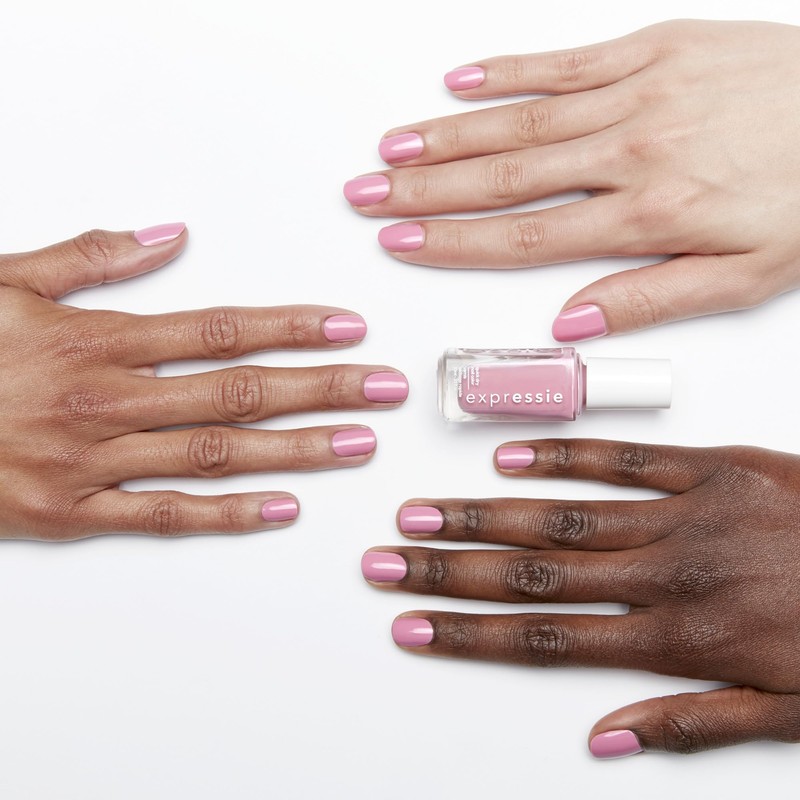 Essie expressie, Quick-Dry Nail Polish, 8-Free Vegan, Pastel Pink, In