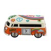 Orange Camper Van miniture clock