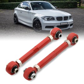 AJP Distributors Suspension Rear Control Arms Bar Camber Kit Red Compatible/Replacement For E90 E91 E92 E93 E82 E86 E88 1 3 Series RWD 2006 2007 2008 2009 2010 2011 2012 2013 06 07 08 09 10 11 12 13