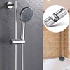 Adjustable Shower Head Holder Replacement,Shower Head Bracket, Shower Rail Slider