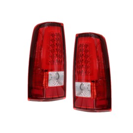 Aspaton Pair of Tail Lights Assembly Compatible with 2003-2006 Silverado 1500 2500 3500 Rear Brake Lamp Taillights GM2800174 GM2801174 19169003 19169004