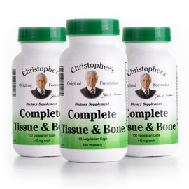 Christopher's Original Formulas Dr. Christophers Formulas Complete Tissue and Bone, 440mg, 100 Capsules (3 Pack)