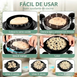 Triturador De Carne Manual Para Desmenuzar Pollo, Versátil