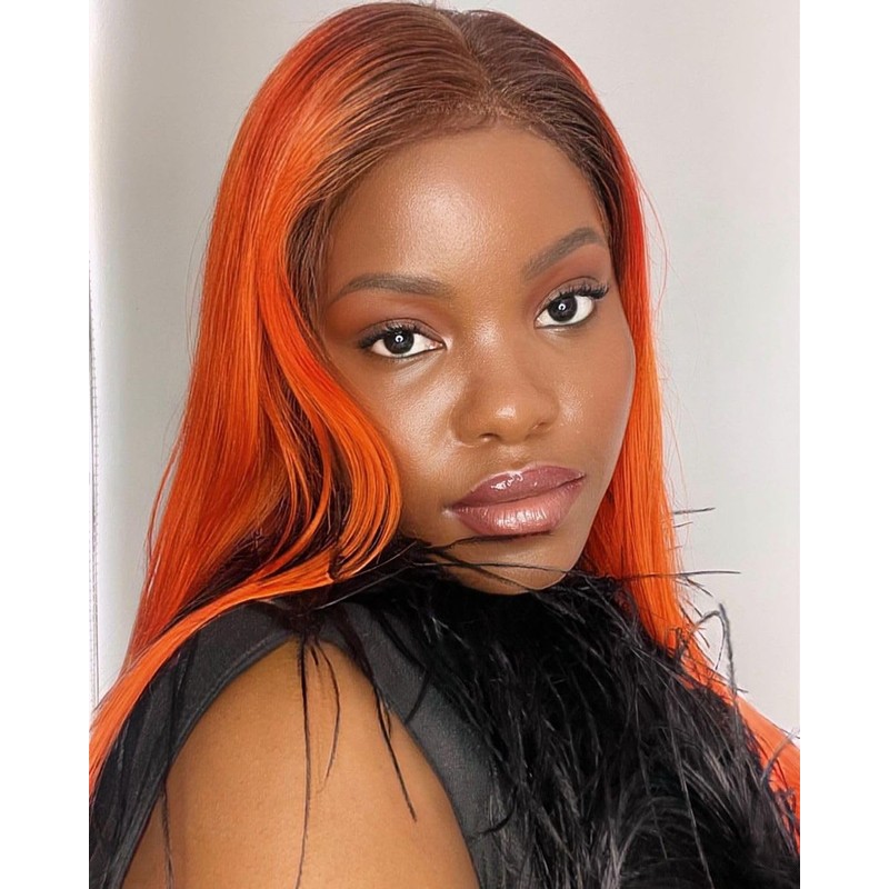 Crazy Color Vibrant Orange Semi-Permanent Hair Dye. Highly Pigmented Vibrant