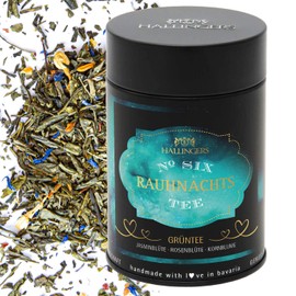 Hallingers Rauhnacht No. Six - VI - Heavenly Tea as a Companion in the Rough Nights (Tin) - Gift in Summer & as a Perfect Barbecue Gift | Congratulations Anniversary Friendship Recovery