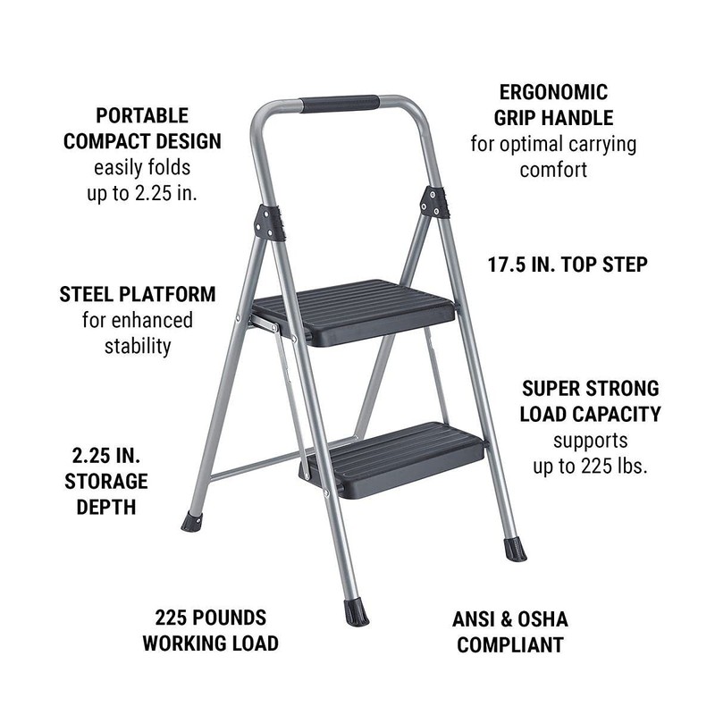 HFT FRANKLIN 2 Step (Two-Step) Stool Ladder by Franklin Type