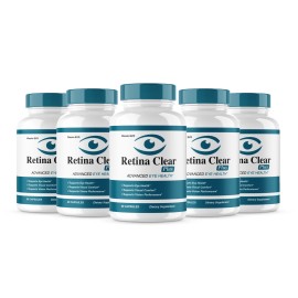 Retina Clear (5 Pack) Retina Clear Plus Capsules, RetinaClear Eye Health Support 300 Capsules