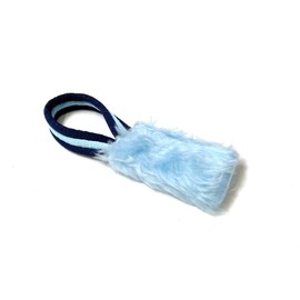 Church Products UK Dog Training Treat Bag Obedience Retrieve Furry Long Prey Dummy With Sewn In Squeaker Small 4" x 2" (Light Blue)