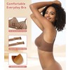 Megida Womens Wireless Bras Everyday Bra Seamless Push Up Bralettes