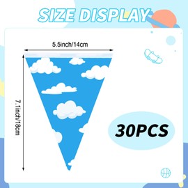 MARFOREVER Cartoon Story Birthday Party Decorations Red Blue Yellow Cartoon Story Pennant Banners Flags Fabric String Triangle Bunting Garland for Baby Shower Birthday Party Decorations