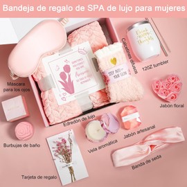 11 PCS Regalos de Cumpleaños para Mujeres, Cesta regalo de relajación spa, Paquete de Cuidado Personal para mujeres, Caja de Regalos para Mujer, mejor Mamá, Hermana, Novia, Ella Amiga (A)