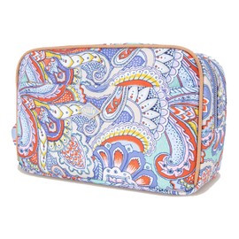 Oilily Chloe Pocket Cosmetic Bag Paisley Elio, Wedgewood