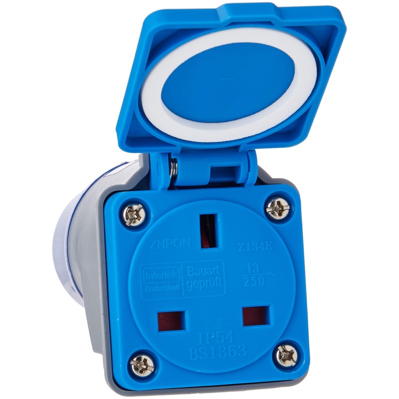 Draper 17574 230V 16A to 13A Moulded Adaptor, Multicoloured