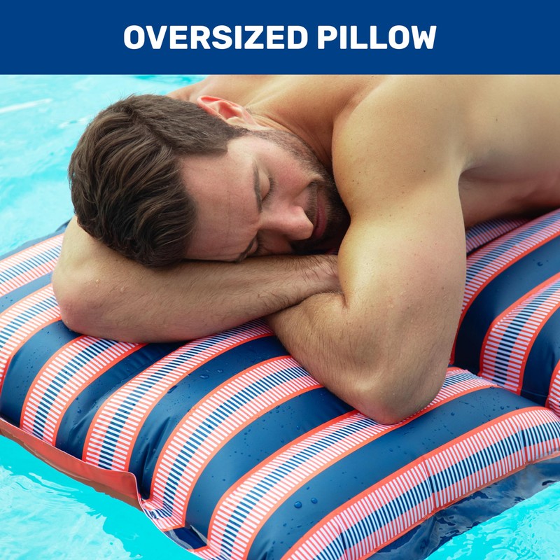 Aqua LEISURE Convertible Dual Lounge or Chair 76inx31in