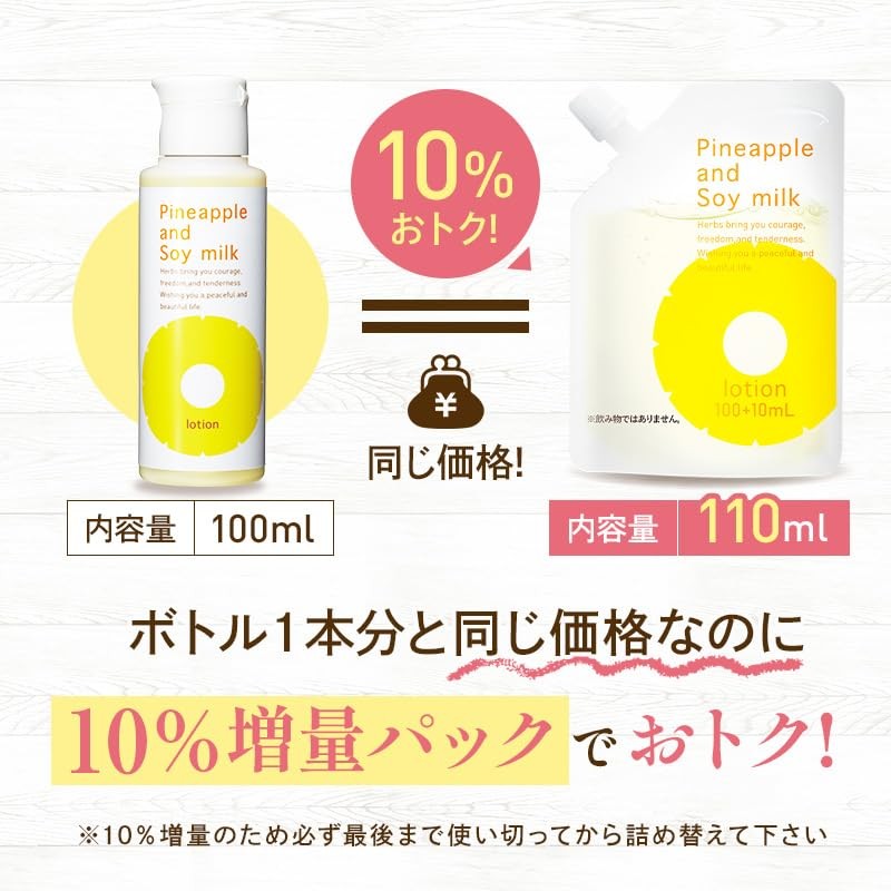 Pineapple Soy Milk Lotion Eco Pack Refill